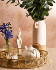 Caracoli Round Handwoven Decorative Iraca Tray