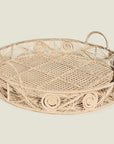 Caracoli Round Handwoven Decorative Iraca Tray