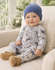 Western Cowboy Rodeo Zipper Baby Romper - Bamboo Convertible