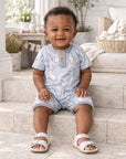 Cottontail Crew Bamboo Easter Shorty Romper for Baby Boys