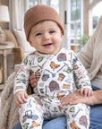 Farmer's Market Baby Zipper Romper – Soft Bamboo One-Piece