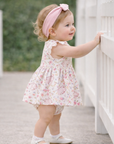 Bunny Blooms Baby Girl's Bamboo Skirted Bodysuit for Easter