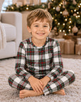 Kids Christmas Plaid Pajamas – Soft Bamboo Holiday PJ's