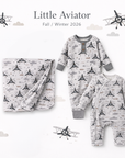 Airplane Baby Bodysuit - Bamboo Cotton Long Sleeve