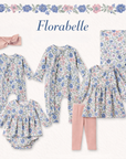 Vintage Floral Baby Girl Outfit - Bamboo & Cotton