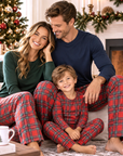 Christmas Unisex Bamboo Pajama Pants – Classic Red Tartan