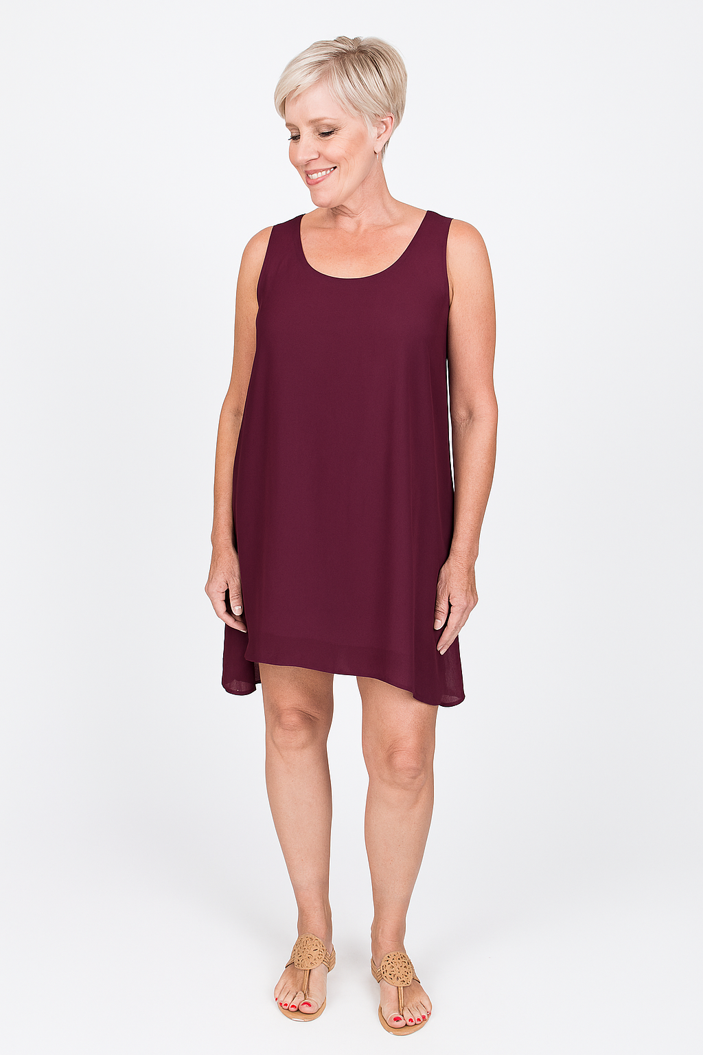 Tina Stephens Adelyn Silk A-Line Dress DT209