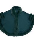 Cashmere & Arctic Fox Tuxedo Cape