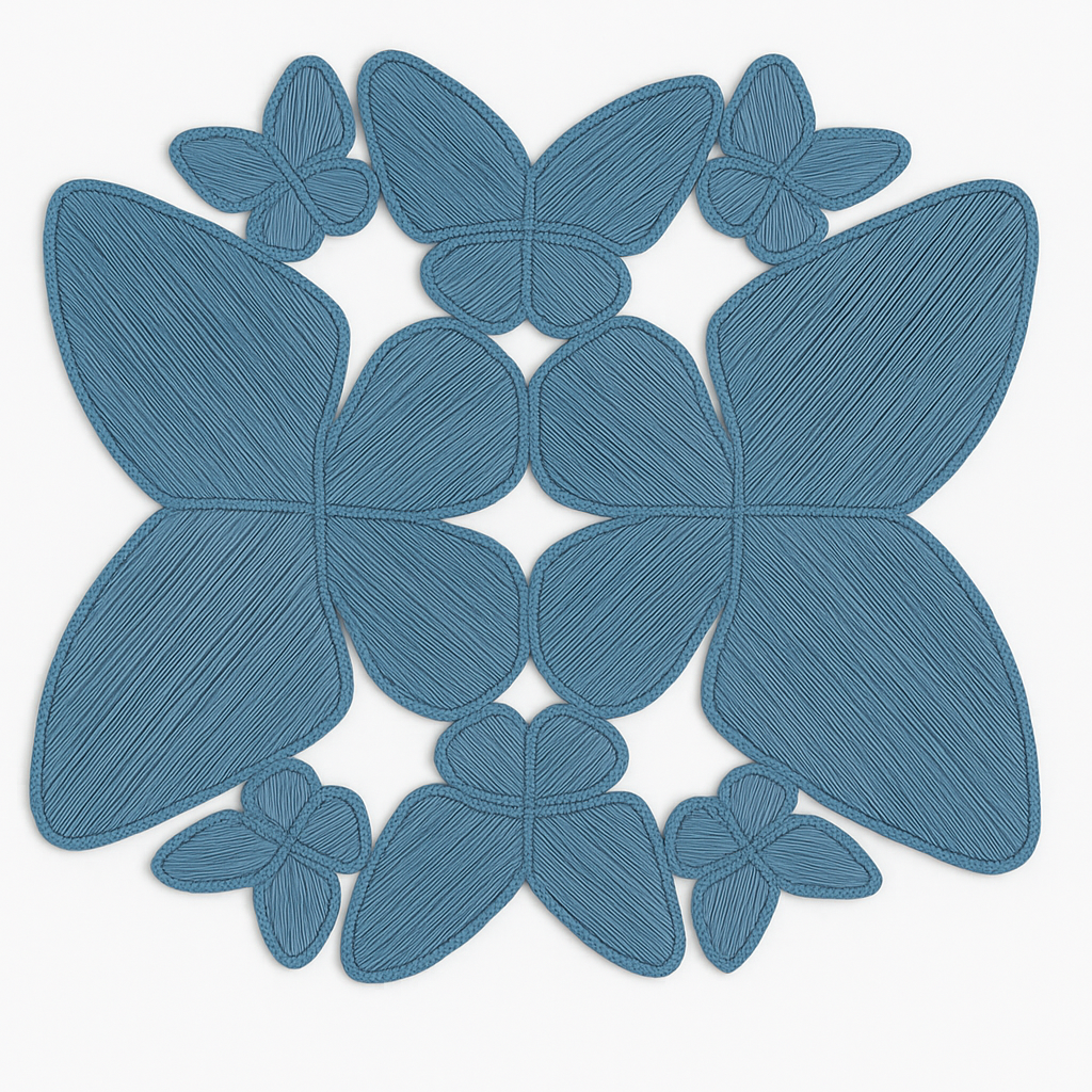 Butterfly Handwoven Iraca Palm Placemat