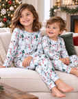 Christmas Snowmen Kids Bamboo Pajama Set