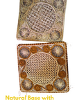 Caracol Square Handwoven Iraca Placemat