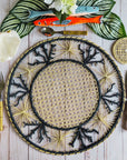Coral Coastal Handwoven Iraca Placemat
