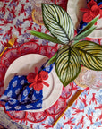 Orchid Handwoven Iraca Napkin Ring