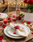 Criss-Cross Heart Handwoven Iraca Napkin Ring