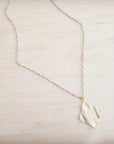 Gilded Wave Pendant Necklace 257mb