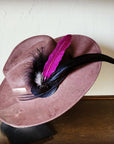 **Boho Western Hat w/ Choice of Feather Hat Band-Brown 982d
