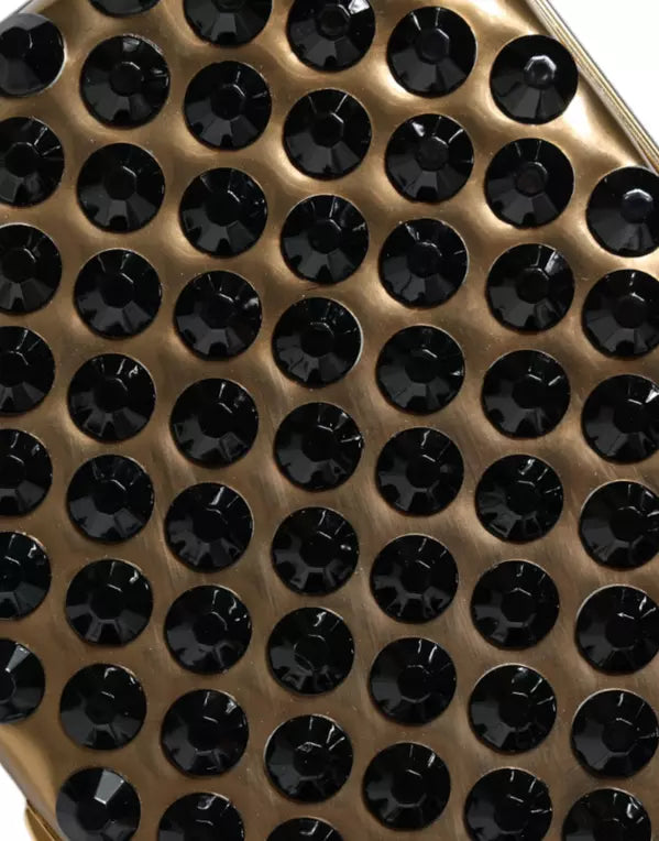 Dolce &amp; Gabbana Black Crystal Evening Clutch