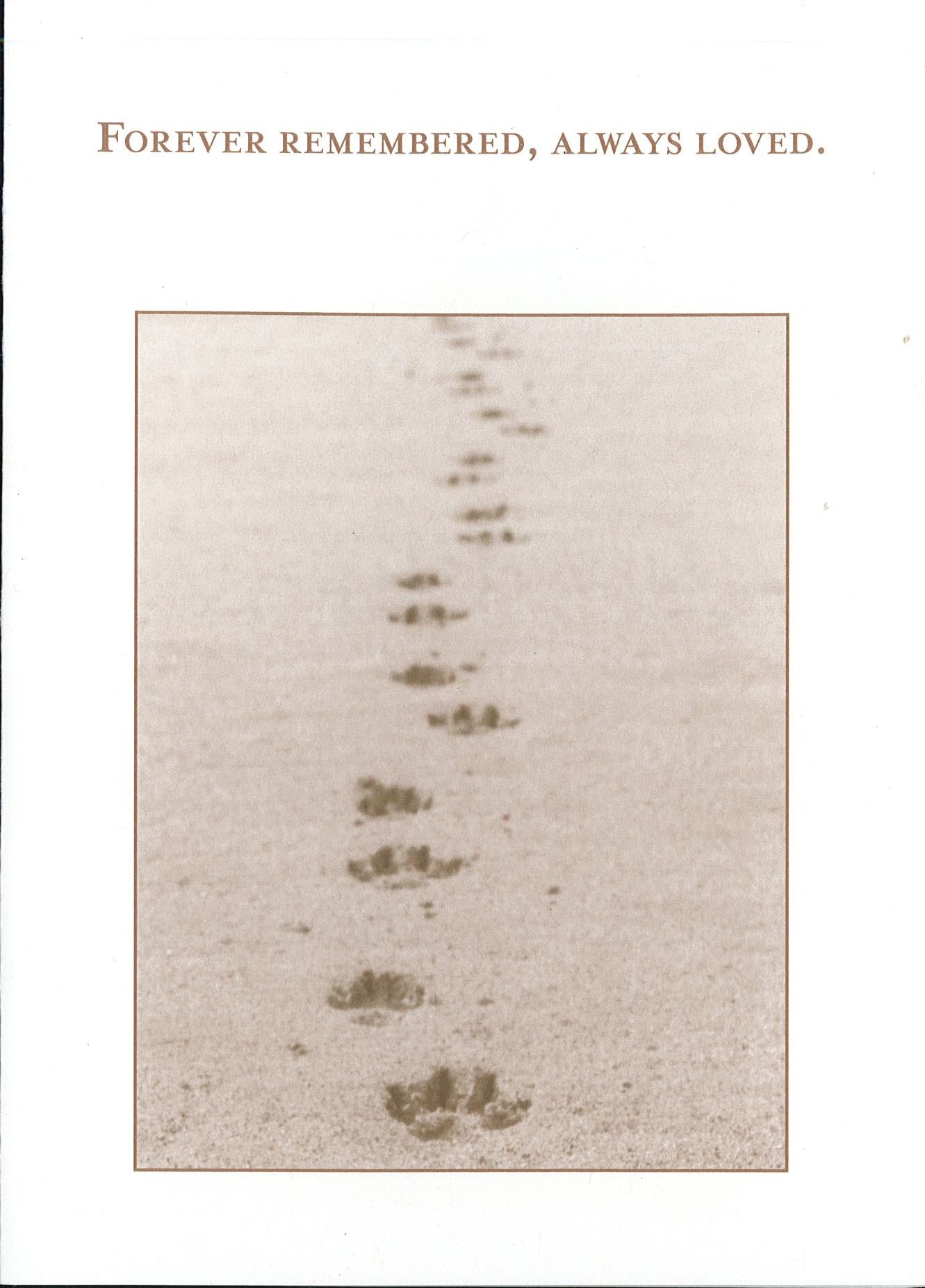 Pet Sympathy Card