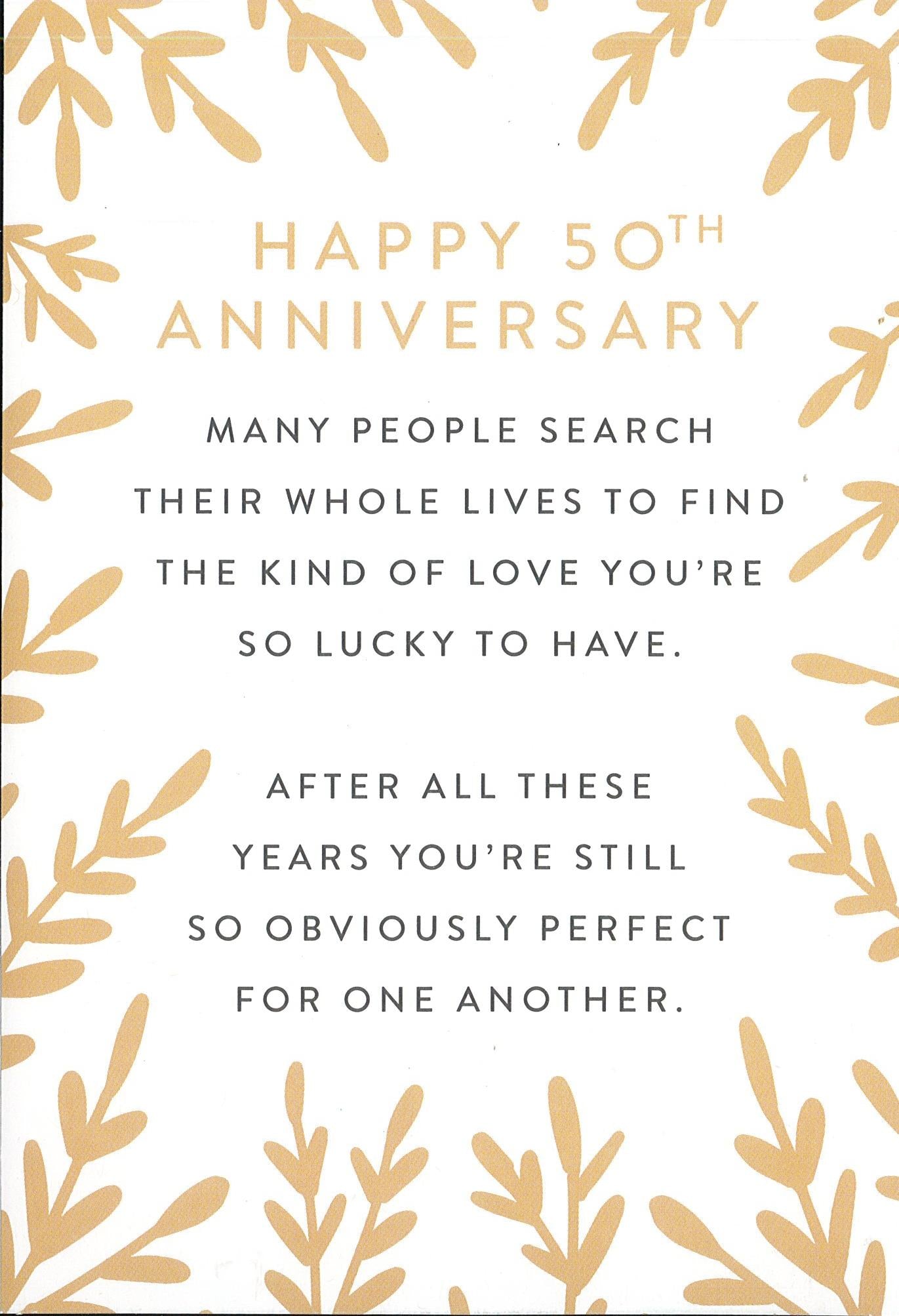 50th Anniversary Card
