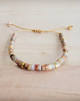 Genuine Aqua Terra & Gold Adjustable Bracelet 811r