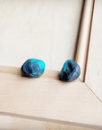 **Natural Green Turquoise Stud Earrings 205g