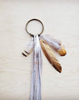 Boho Western Boot Bling Charm with Leather Fringe 500b