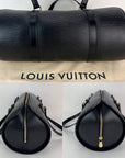 Louis Vuitton Soufflot Black Epi Leather Shoulder Bag