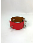 HERMÈS Leather Collier de Chien CDC Rose Jaipur Epsom Bracelet