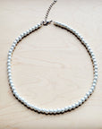 **Glass Pearl Collar Necklace Wedding Collection 259v