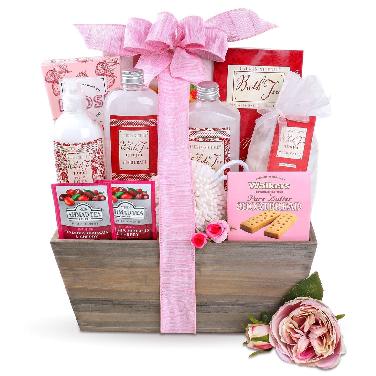 Tea &amp; Tranquility Spa Gift Basket