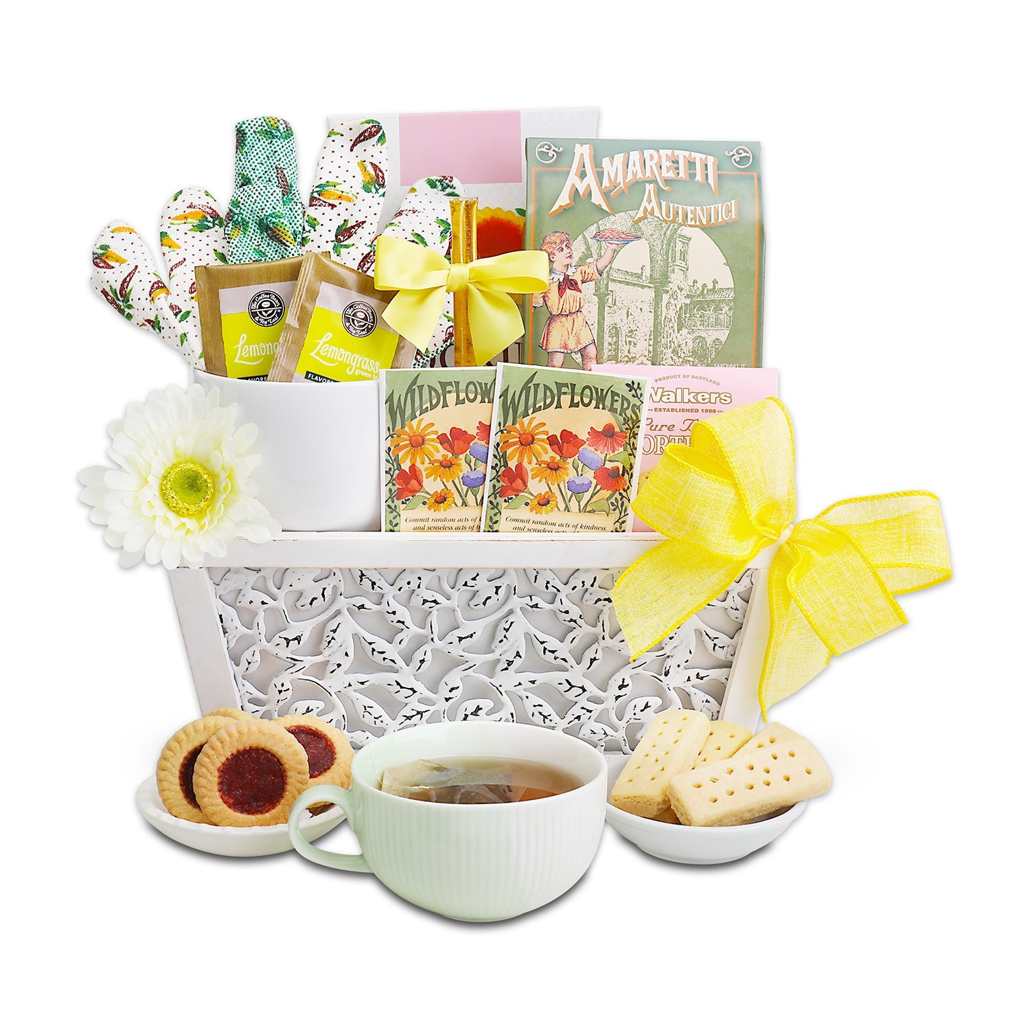 Planted With Love Cookies &amp; Tea Gift Basket