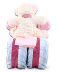 Pink Tricycle Diaper Cake Gift Basket
