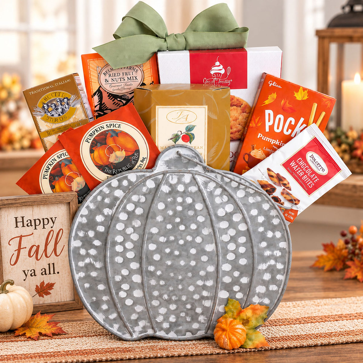 Pumpkin Spice &amp; Everything Nice Fall Harvest Gift Basket