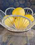 12" Scalloped Handwoven Iraca Bread Basket