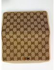 Gucci GG Logo Beige Zip Around Canvas Long Wallet