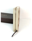 Gucci GG Logo Beige Zip Around Canvas Long Wallet
