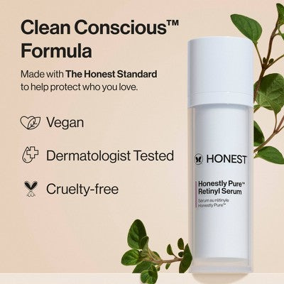 Honest Beauty Honestly Pure Retinyl Serum with Retinyl Linoleate 1.0 fl oz