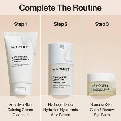 Honest Beauty Calm &amp; Renew Melting Eye Balm with Calming Phyto-Blend 0.5oz