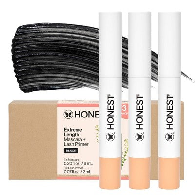 Honest Beauty Extreme Length Mascara + Lash Primer 0.81 fl oz/3pk