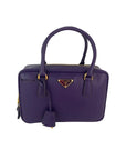 Prada Saffiano Leather Lux Small Top Handle Viola Purple Handbag