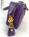 Prada Saffiano Leather Lux Small Top Handle Viola Purple Handbag