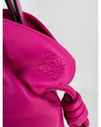 Loewe Nappa Pink Flamenco Medium Knot Shoulder Bag
