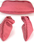 Bottega Veneta Nappa Intrecciato Medium Veneta Hobo Rose Pink Bag