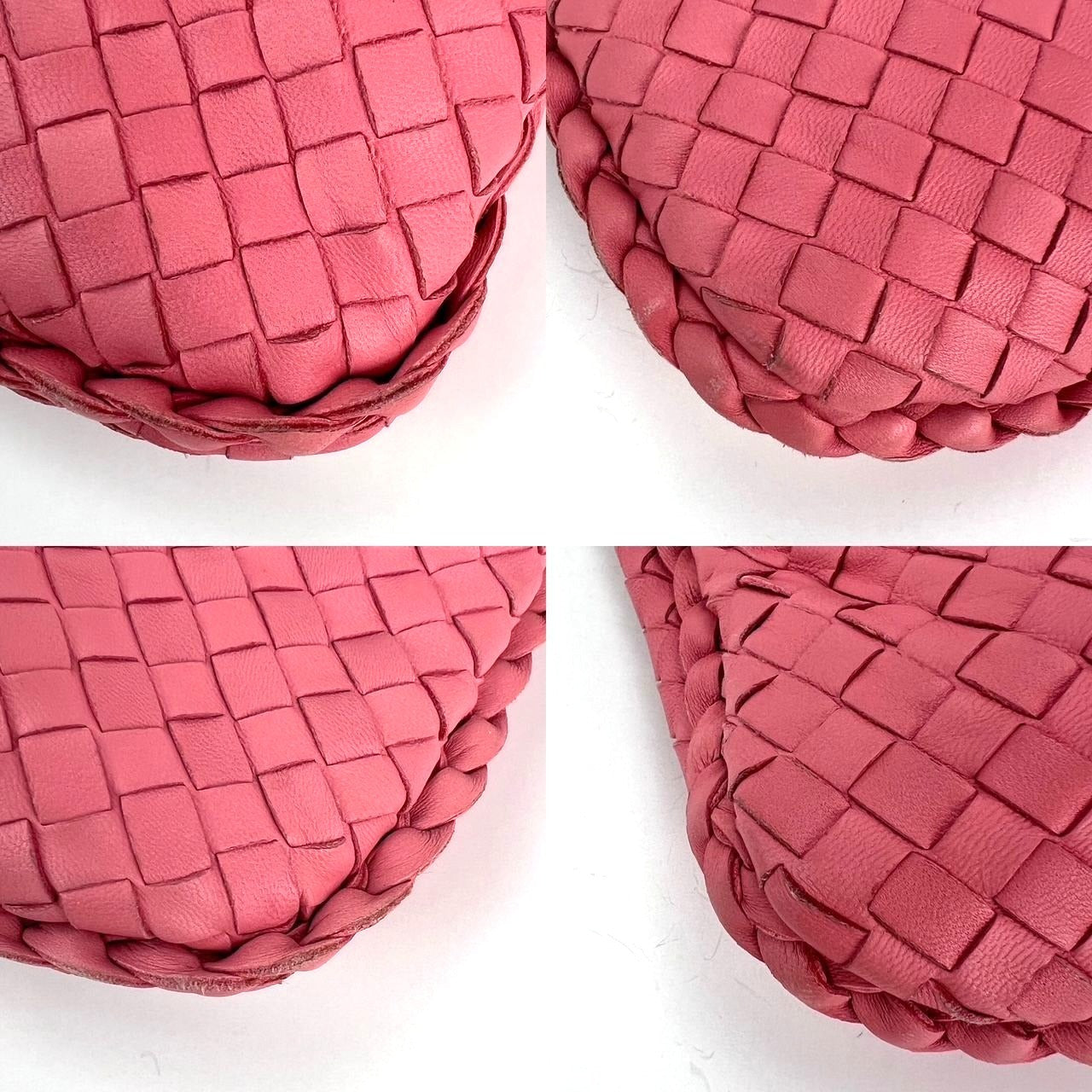 Bottega Veneta Nappa Intrecciato Medium Veneta Hobo Rose Pink Bag