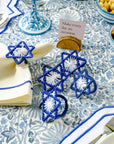 Star of David Handwoven Iraca Napkin Ring