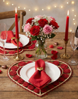 Heart Caracol Handwoven Iraca Placemat