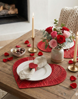 Heart Waves Handwoven Iraca Placemat