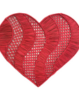 Heart Waves Handwoven Iraca Placemat