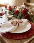 Heart to Heart Handwoven Iraca Napkin Ring