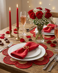 Heart Clover Handwoven Iraca Placemat